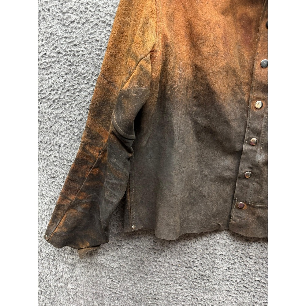 Vintage Revco Genuine Suede Leather Wielding Jacket Brown Mens Size XL - Picture 4 of 11